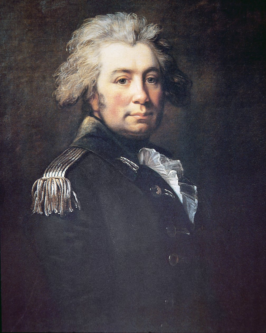 John Graves Simcoe (farve litho) af Jean Laurent (after) Mosnier