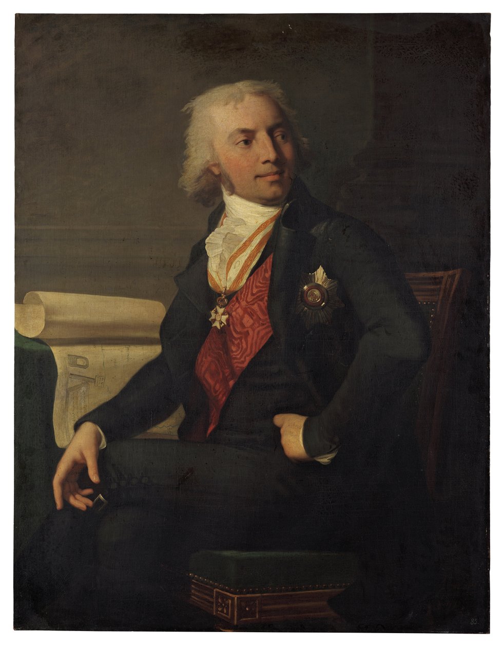 Portræt af Friedrich Karl Ludwig, hertug af Schleswig-Holstein-Sonderburg-Beck 1757-1816, 1798 af Jean Laurent Monnier