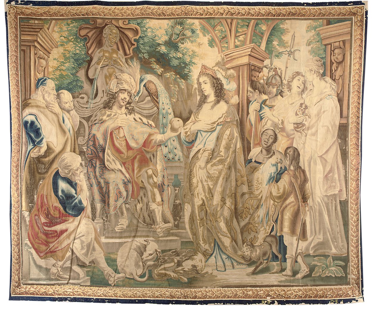 Bruxelles gobelin fra et sæt på seks, ca. 1650 (uld og silke) af Jean Le and Eggermans Daniel II Clerc