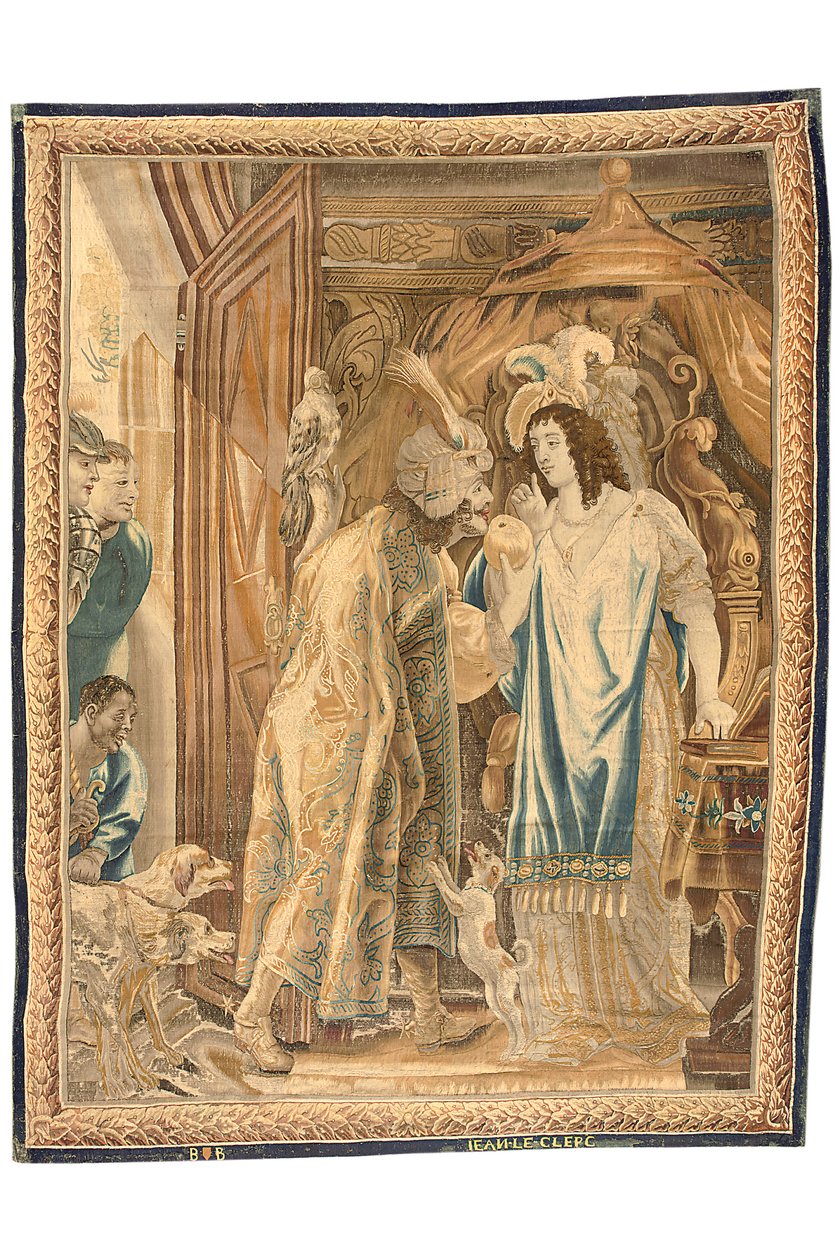 Bruxelles gobelin fra et sæt på seks, ca. 1650 (uld og silke) af Jean Le and Eggermans Daniel II Clerc