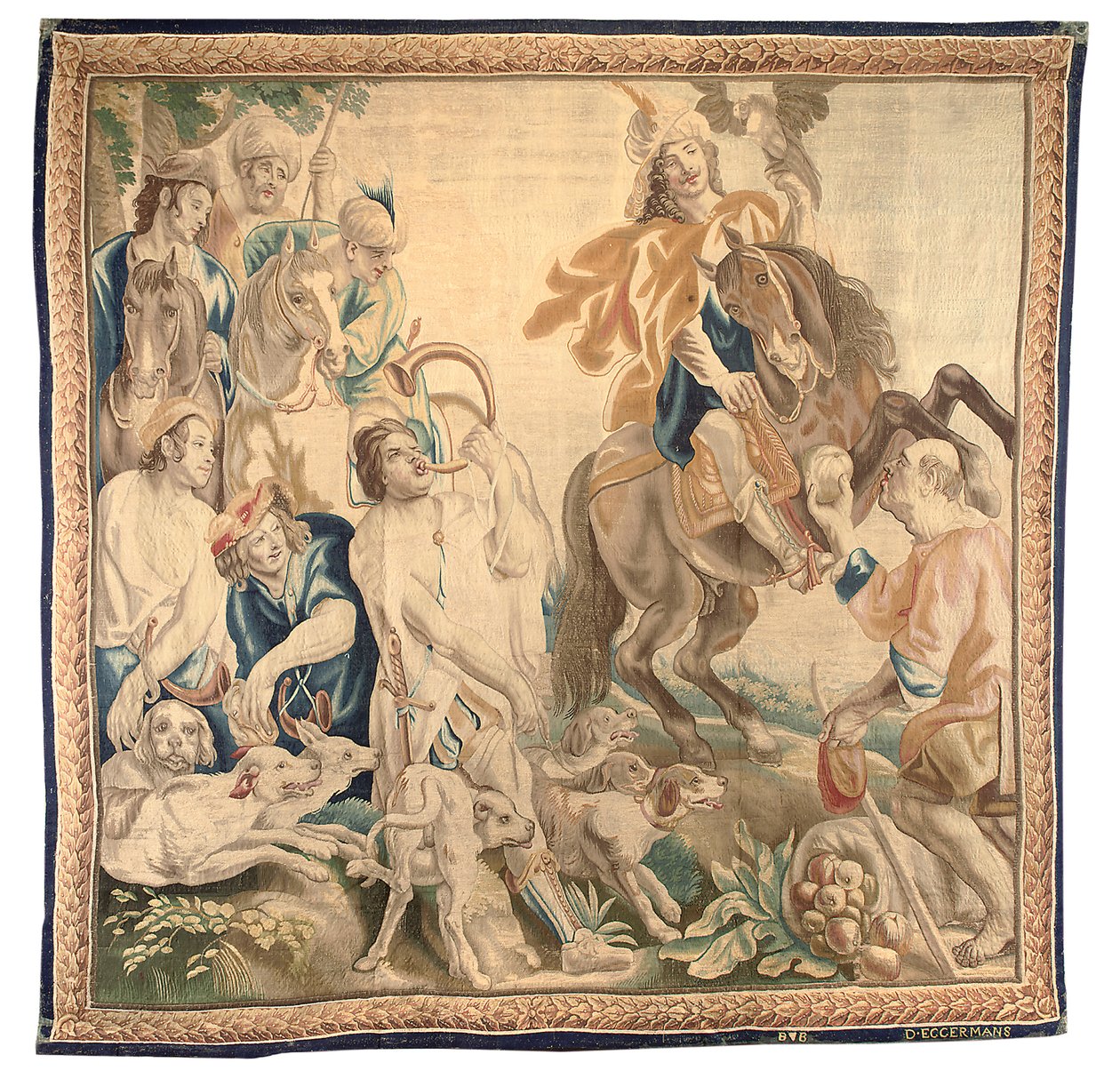 Bruxelles gobelin fra et sæt på seks, ca. 1650 (uld og silke) af Jean Le and Eggermans Daniel II Clerc