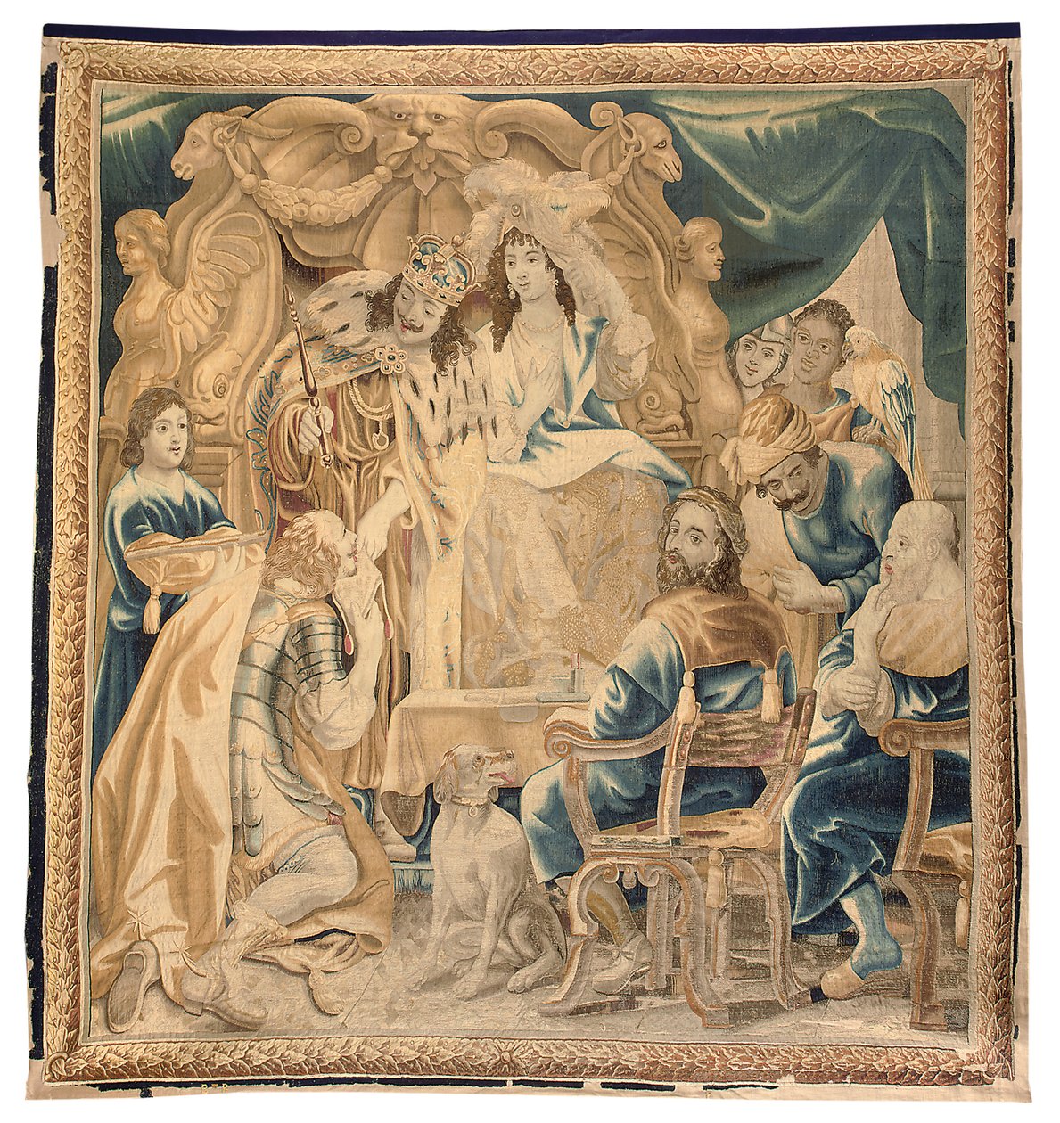 Bruxelles gobelin fra et sæt på seks, ca. 1650 (uld og silke) af Jean Le and Eggermans Daniel II Clerc