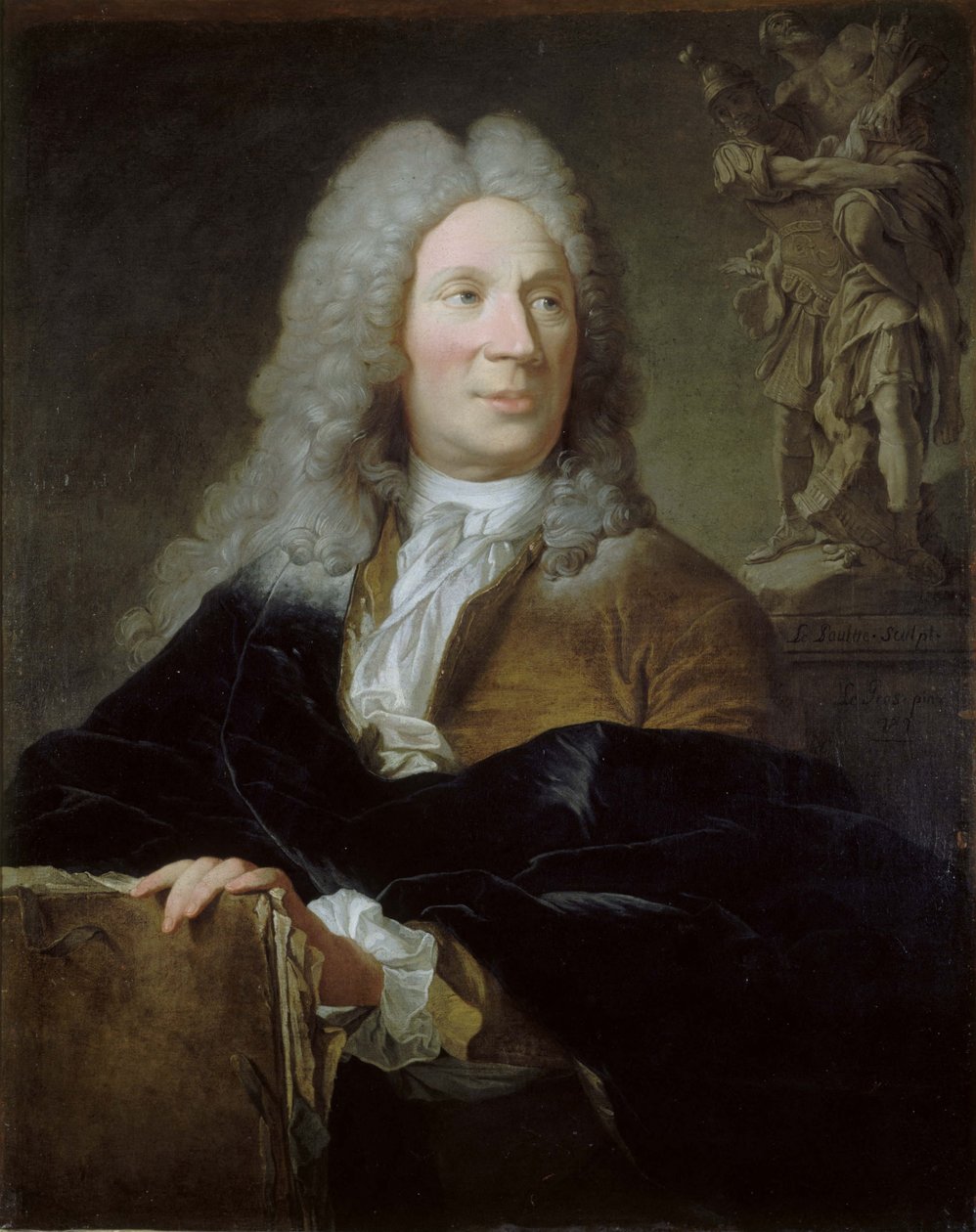 Portræt af Pierre Le Pautre (1660-1744) af Jean Le Gros