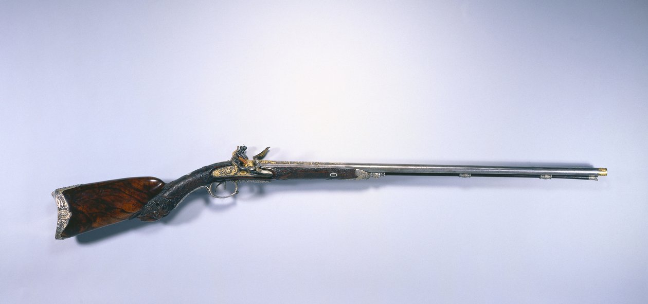 Dobbeltløbet Flintlock Sporting Gun af Napoleon I Bonaparte af Jean Le Page