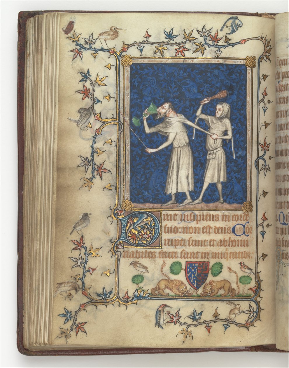 Bønnebogen af Bonne af Luxembourg, hertuginde af Normandiet f.83v, før 1349 (manuskript) af Jean Le and workshop Noir
