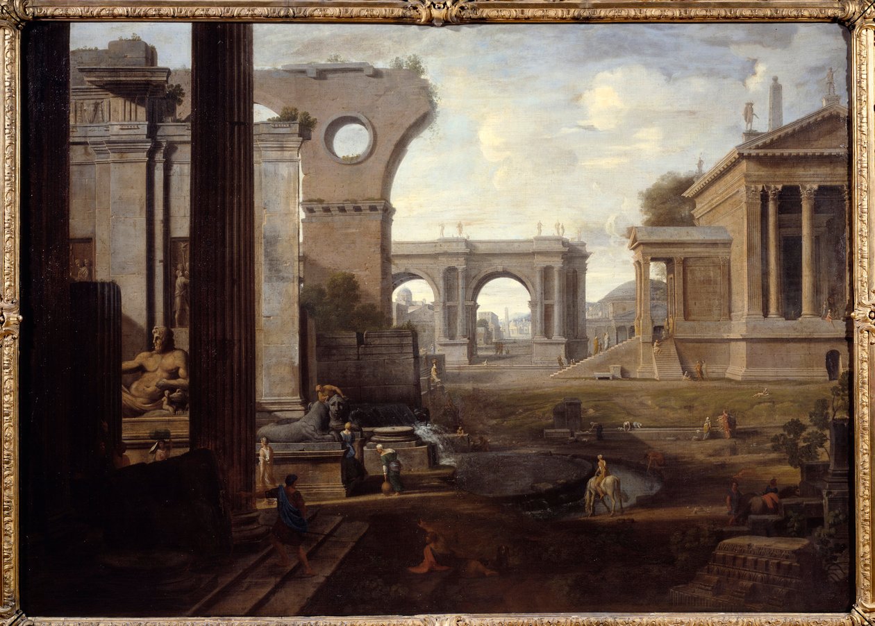 Gamle ruiner. Maleri af Jean Lemaire (1598 - 1659) af Jean Lemaire