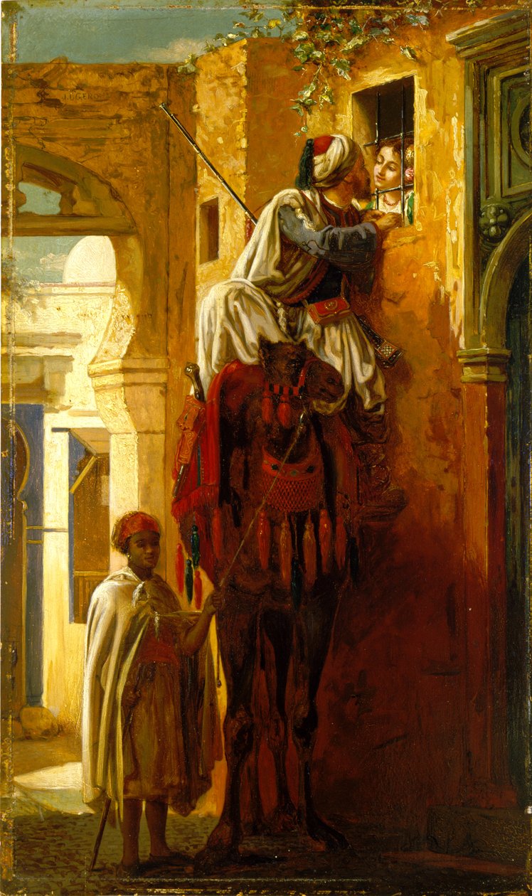 Trystet af Jean Leon (attr. to) Gerome