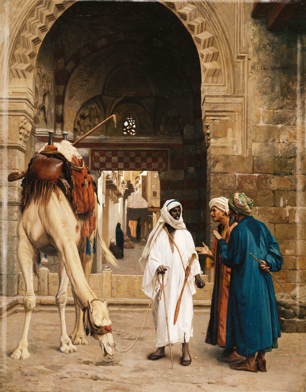 En strid blandt arabere; Dispute d