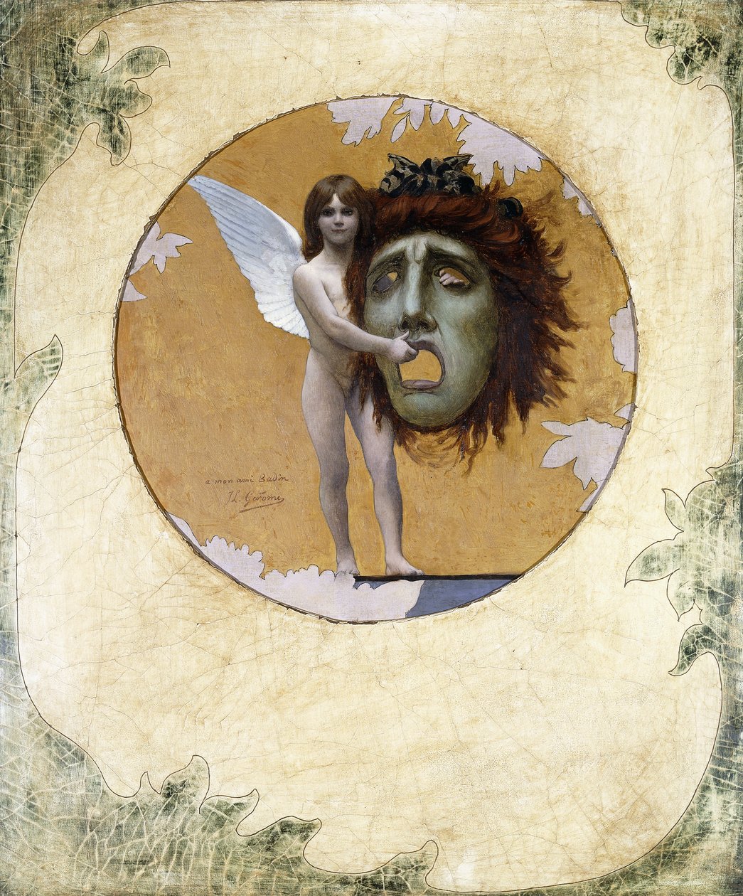 En Putto med en maske af Jean Leon Gerome