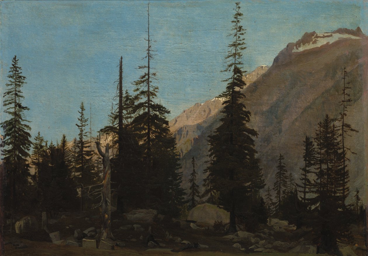 Alpint landskab: Handegg, Schweiz af Jean Leon Gerome