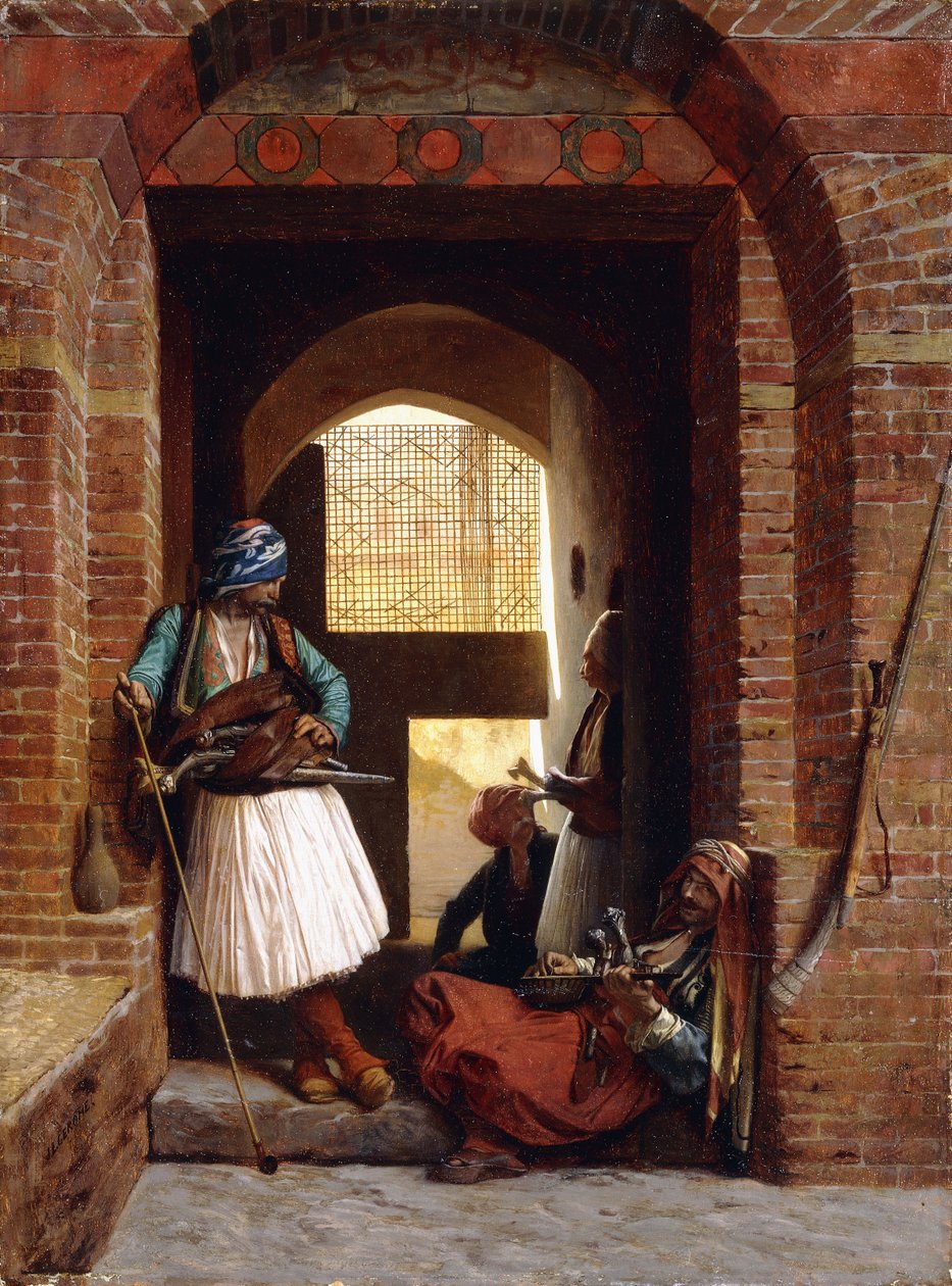 Arnaut livvagter i Kairo, 1861 af Jean Leon Gerome