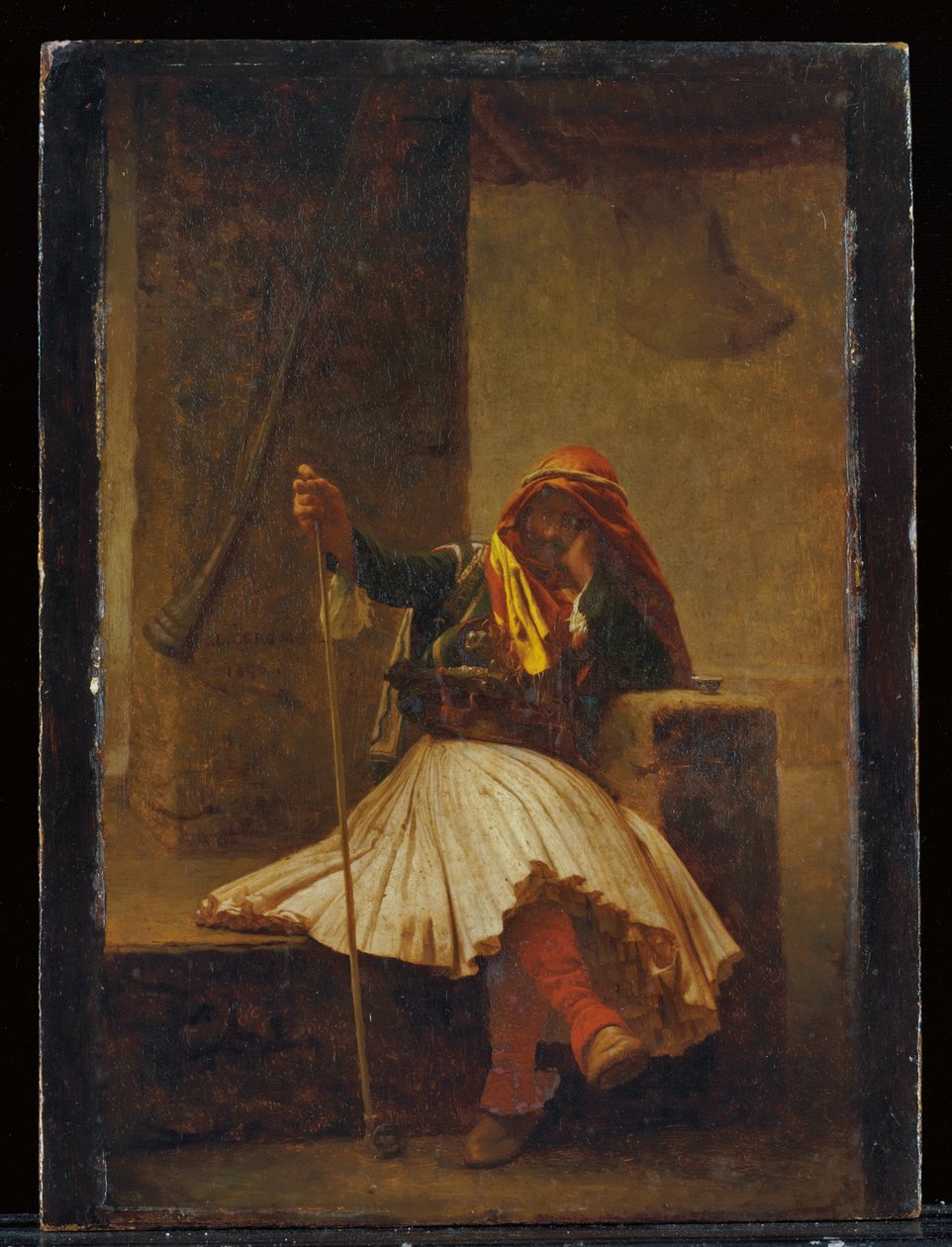 Arnaute drikker, 1896 af Jean Leon Gerome