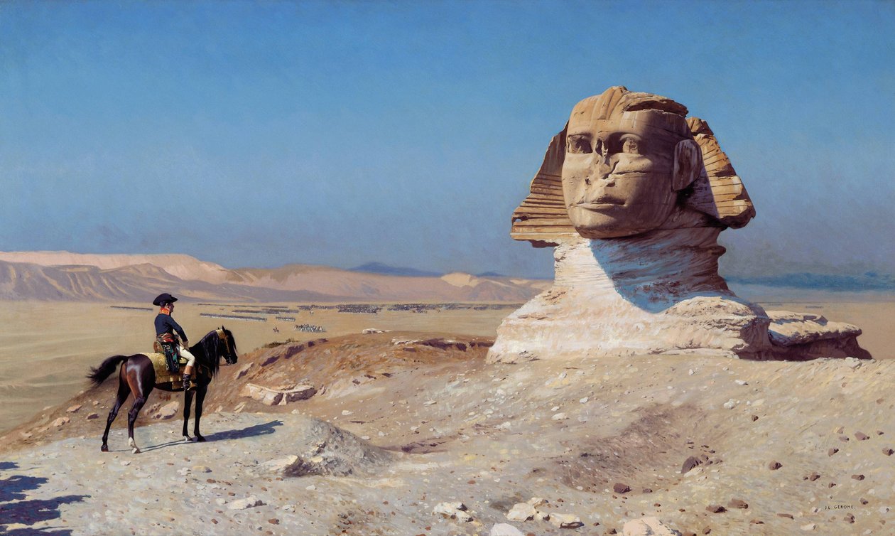 Bonaparte før sfinxen af Jean Leon Gerome