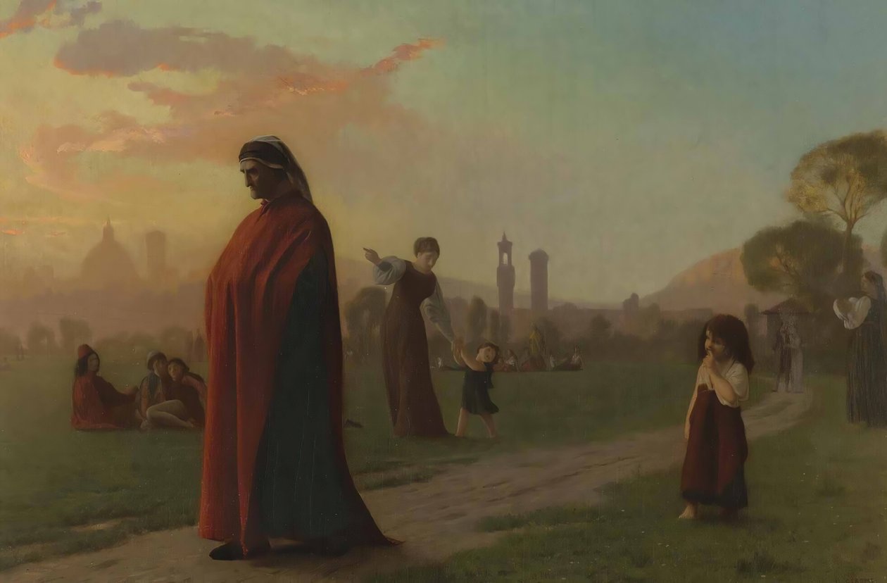 Dante han har set helvede, 1864. af Jean Leon Gerome