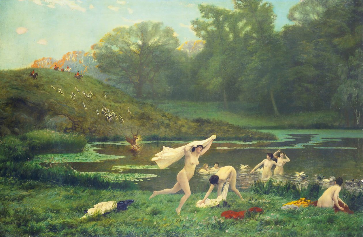 Diana og Actaeon af Jean Leon Gerome