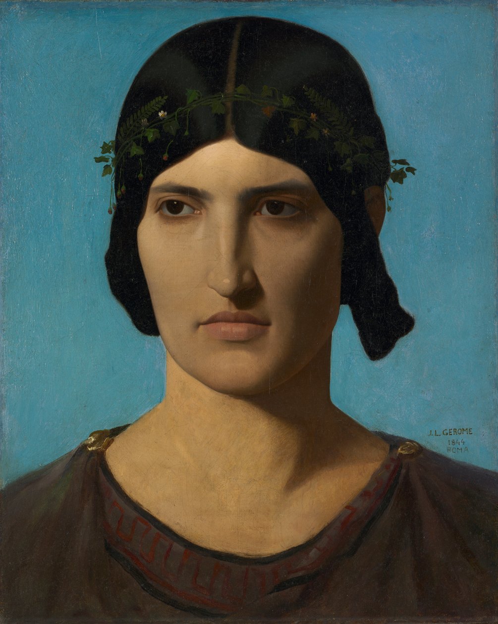 Hovedet af en italiensk kvinde af Jean Leon Gerome