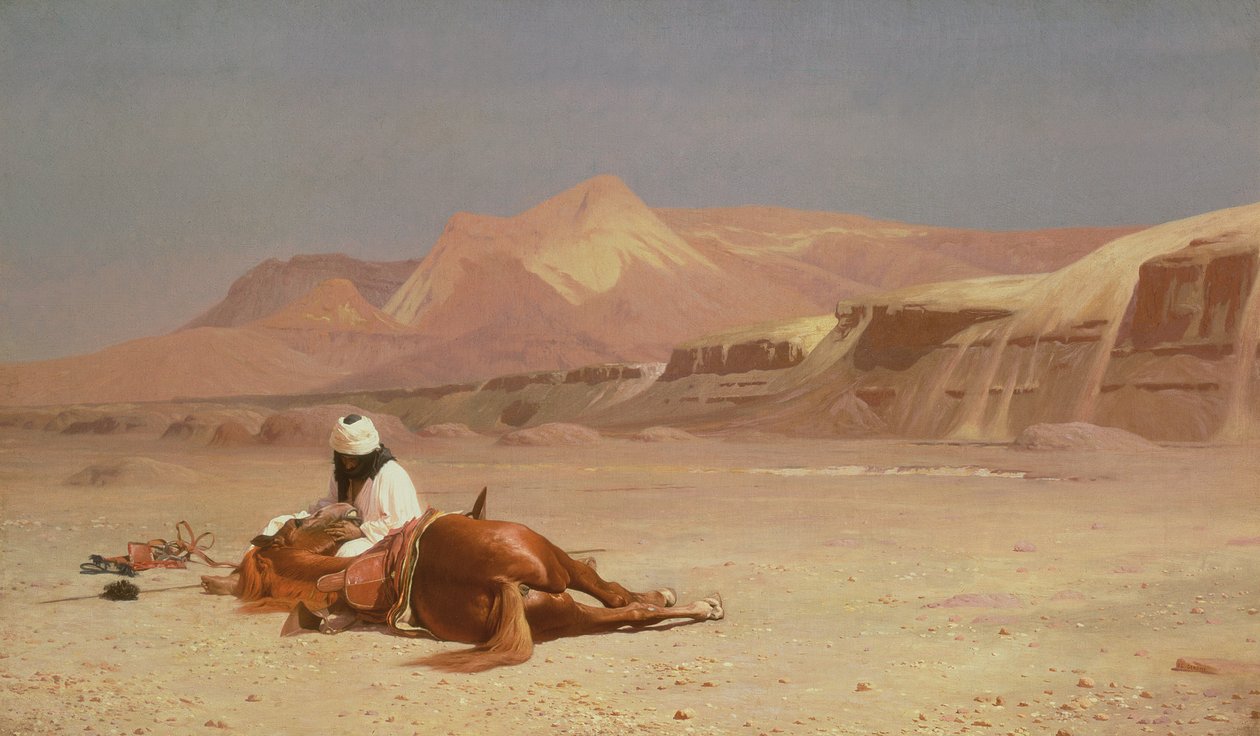 I ørkenen af Jean Leon Gerome