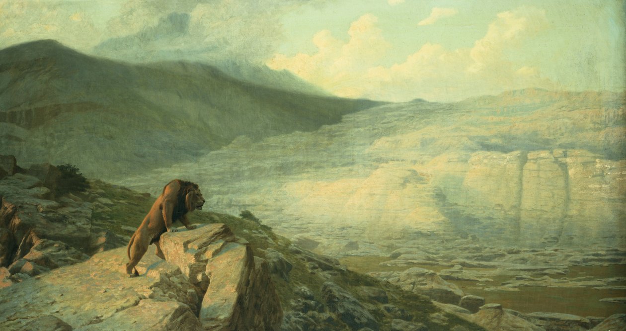 Løve på vagten, af Jean Leon Gerome