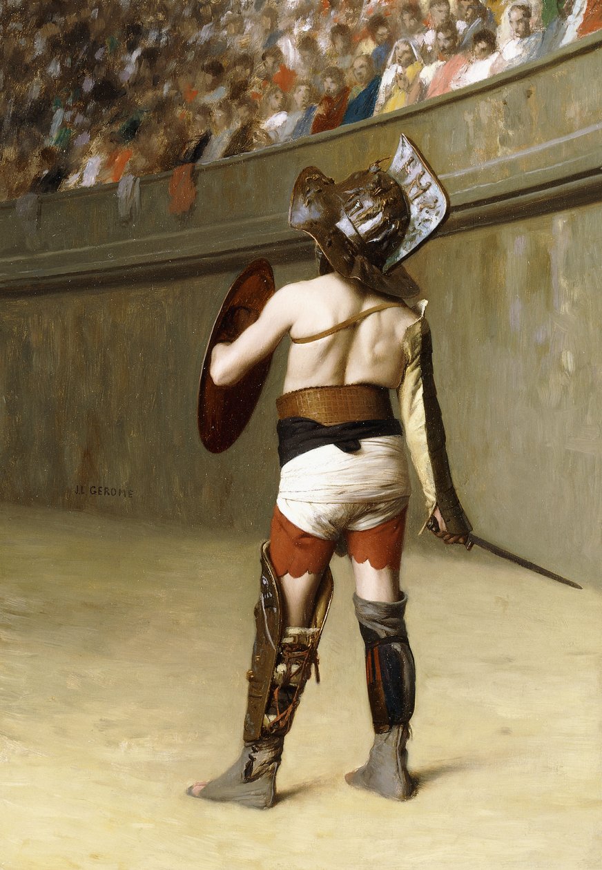 Mirmillon - En gallisk gladiator, af Jean Leon Gerome