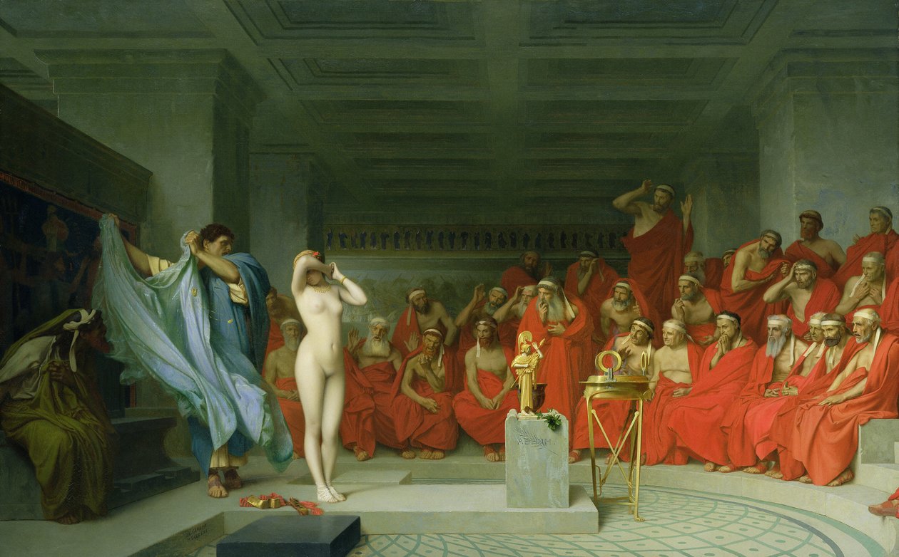 Phryne før Areopagus af Jean Leon Gerome