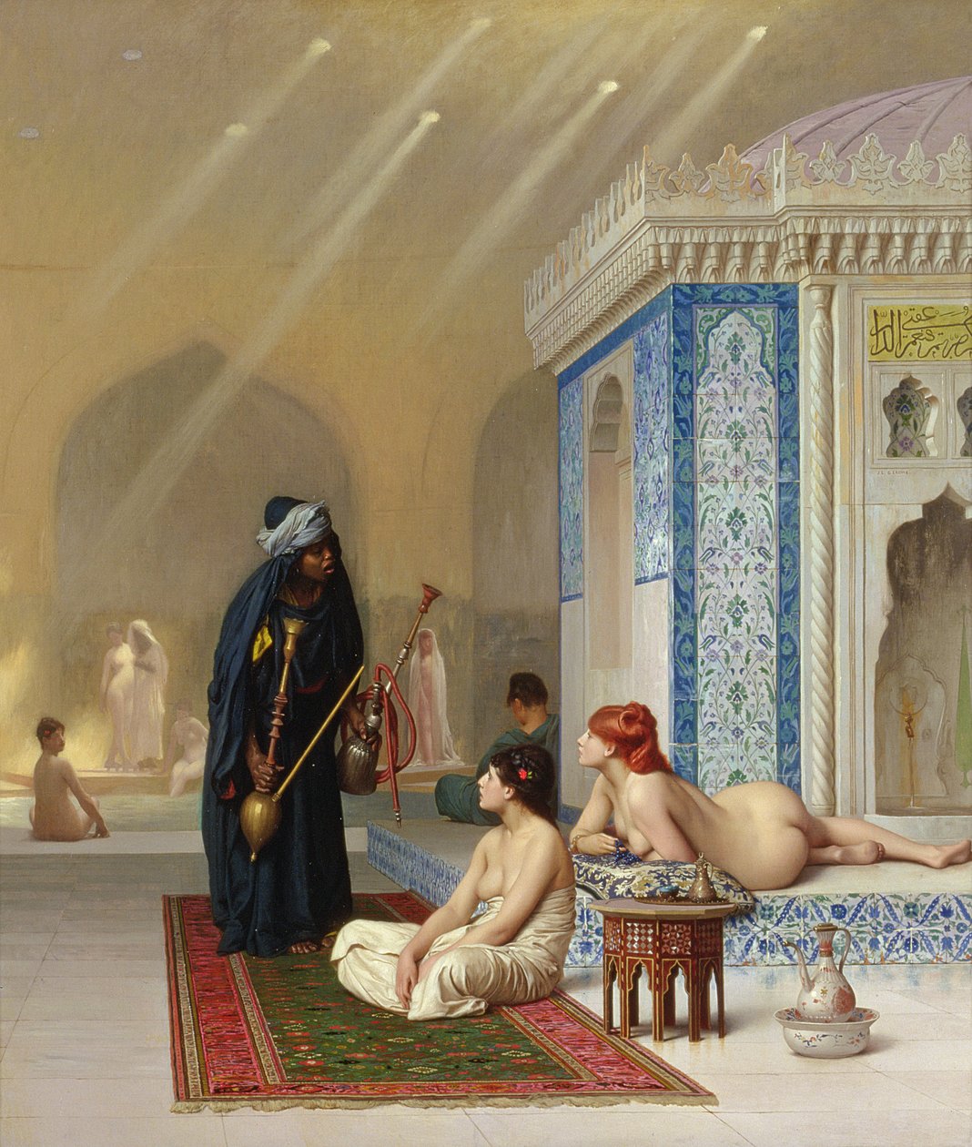 Pool i et harem af Jean Leon Gerome