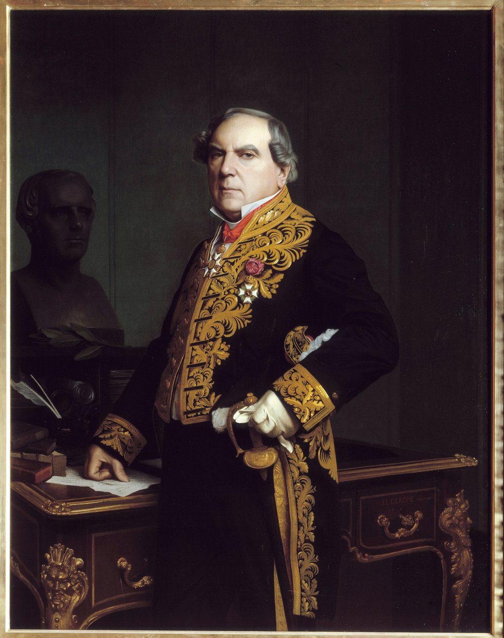 Portræt af Amedee Thierry (1797-1873), fransk journalist og historiker. Maleri af Jean Leon Gerome (1824-1904) af Jean Leon Gerome