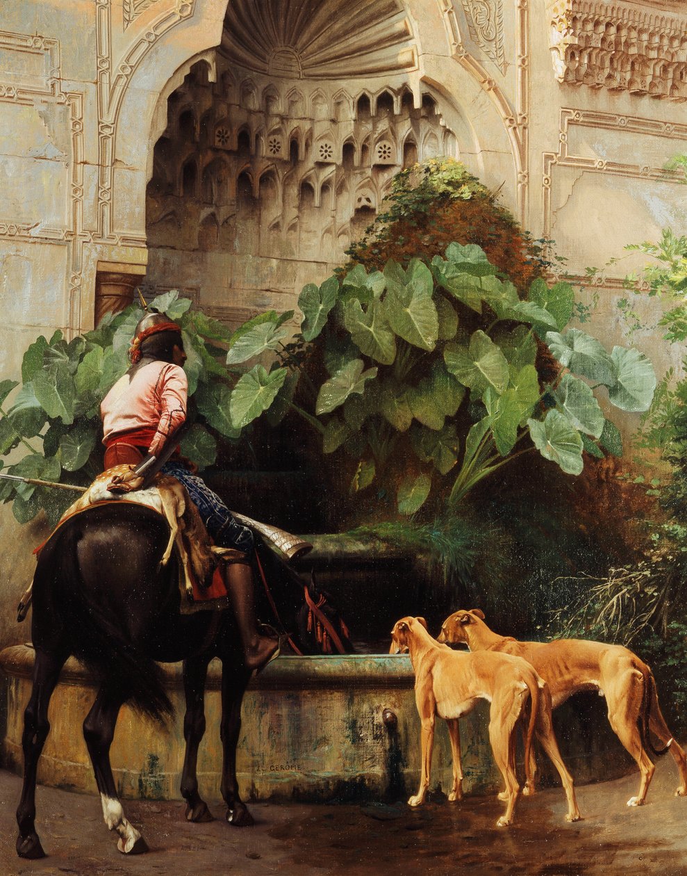 Vend tilbage til jagt, af Jean Leon Gerome