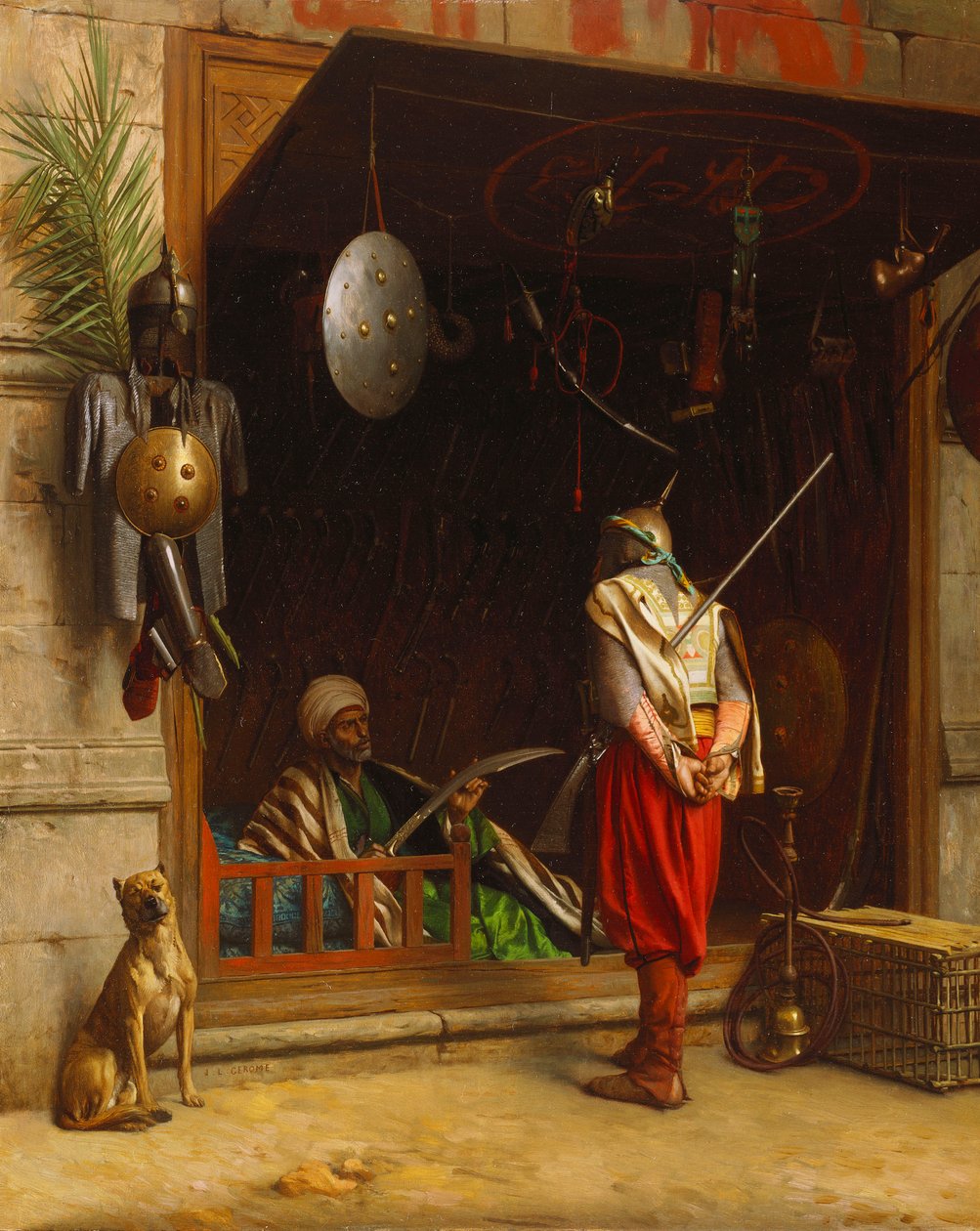 Våbenmarkedet i Kairo af Jean Leon Gerome