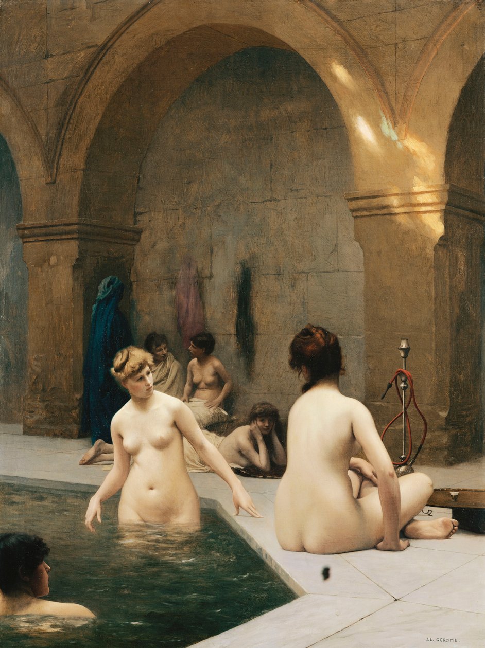 Badegæsterne; The Baigneuses, ca. 1889 af Jean Leon Gerome