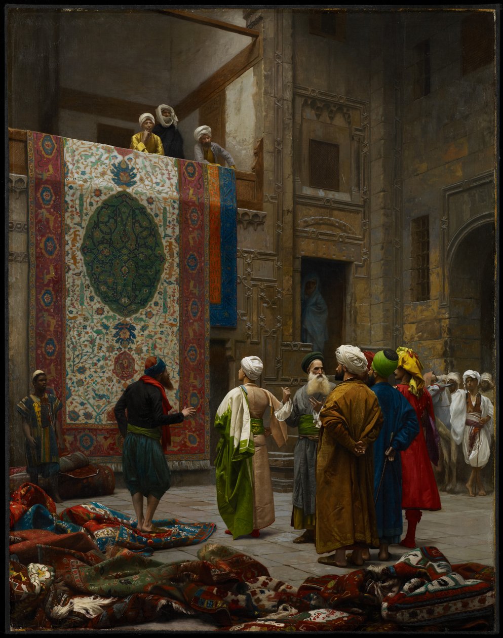 The Carpet Merchant, ca. 1887 (olie på lærred) af Jean Leon Gerome