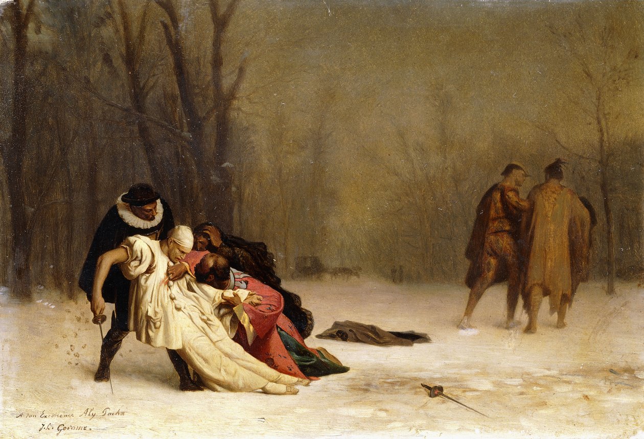 Duellen efter bolden af Jean Leon Gerome