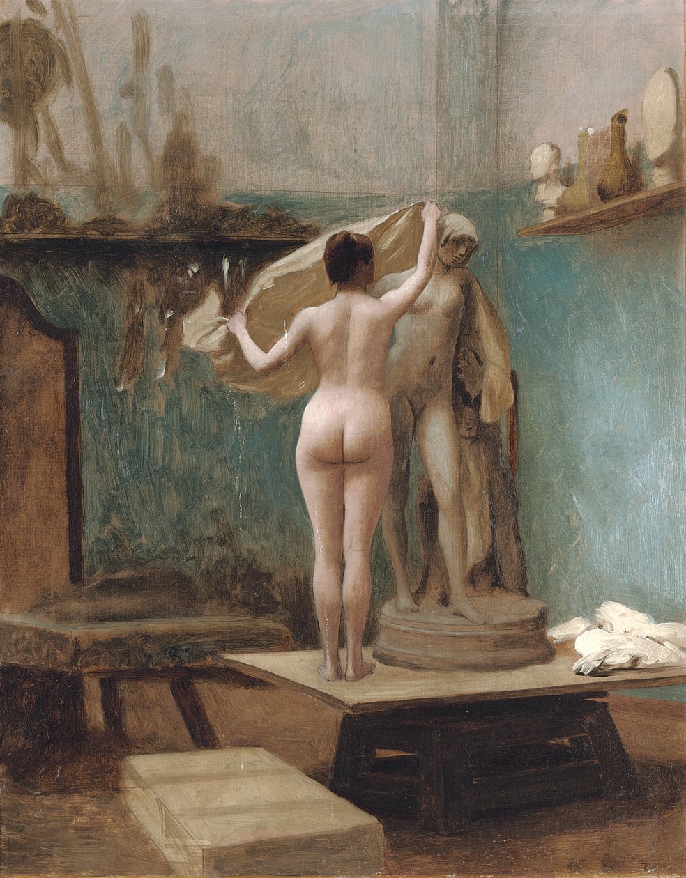 Mødets afslutning, c.1896 af Jean Leon Gerome
