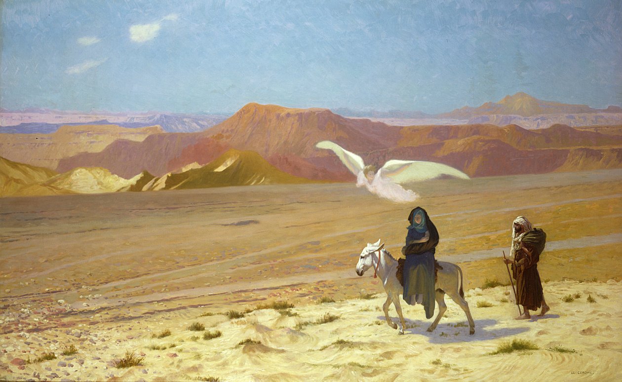 Flugten til Egypten af Jean Leon Gerome