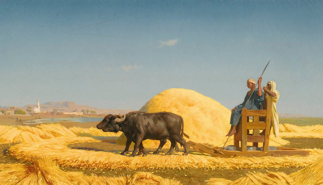 Korntærskerne, Egypten af Jean Leon Gerome