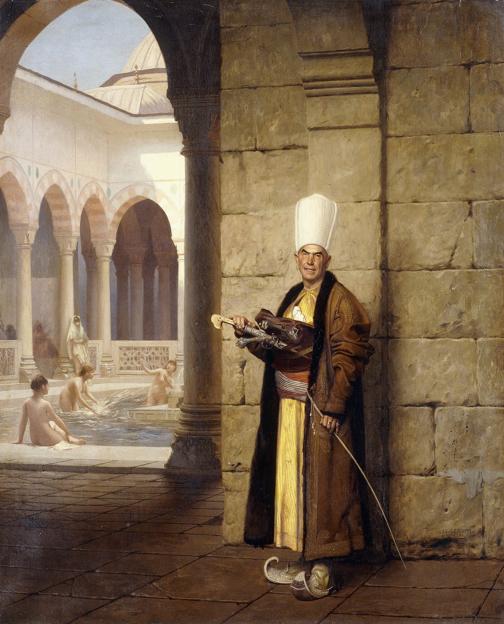 Den store hvide eunuk, af Jean Leon Gerome