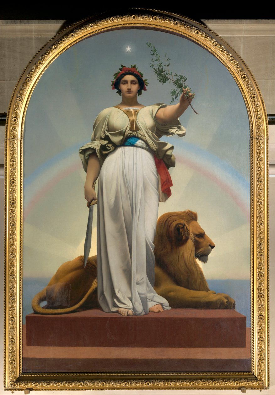 Republikken af ​​Gerome Jean Leon (1824 - 1904) (allegori - 1848); Lilas rådhus af Jean Leon Gerome