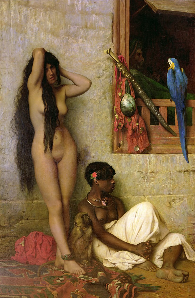 Slaven til salg, 1873 af Jean Leon Gerome