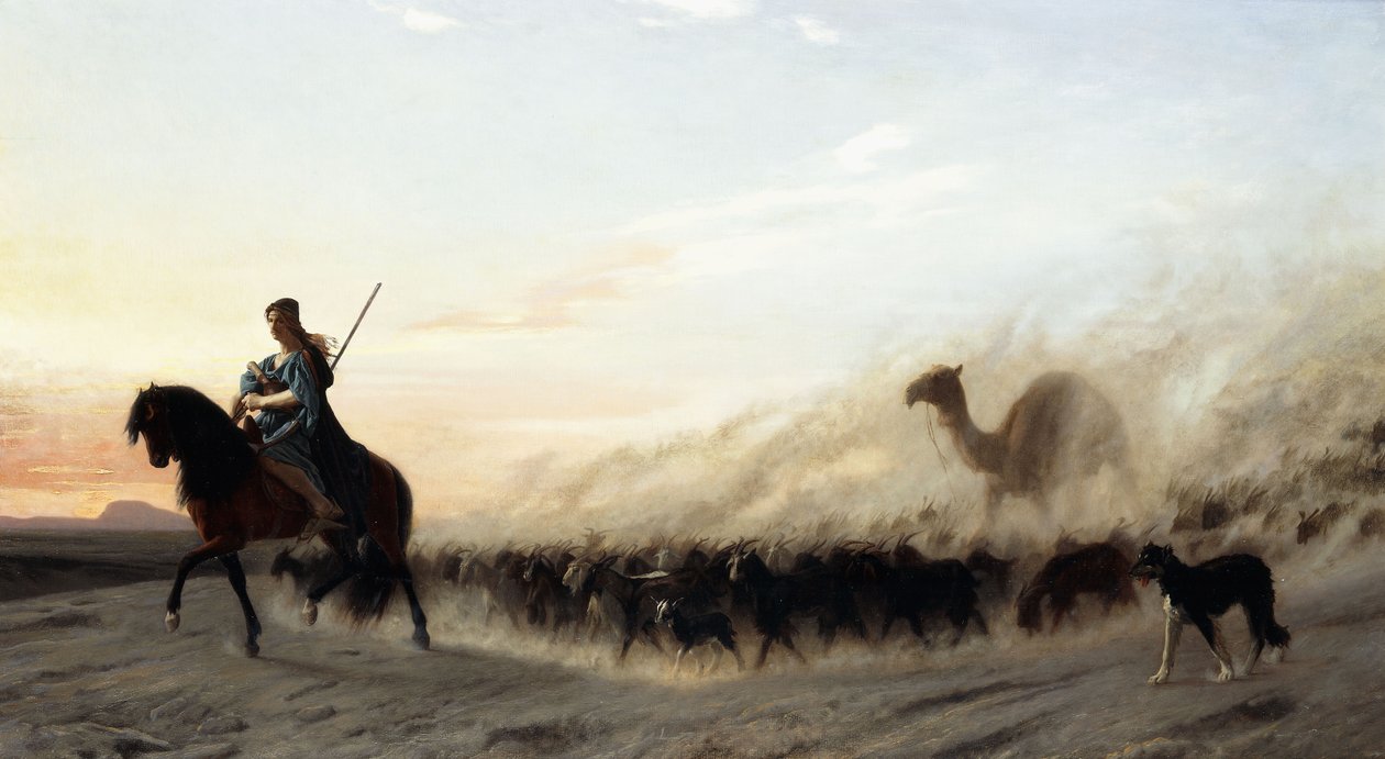 Den syriske hyrde, 1865 af Jean Leon Gerome