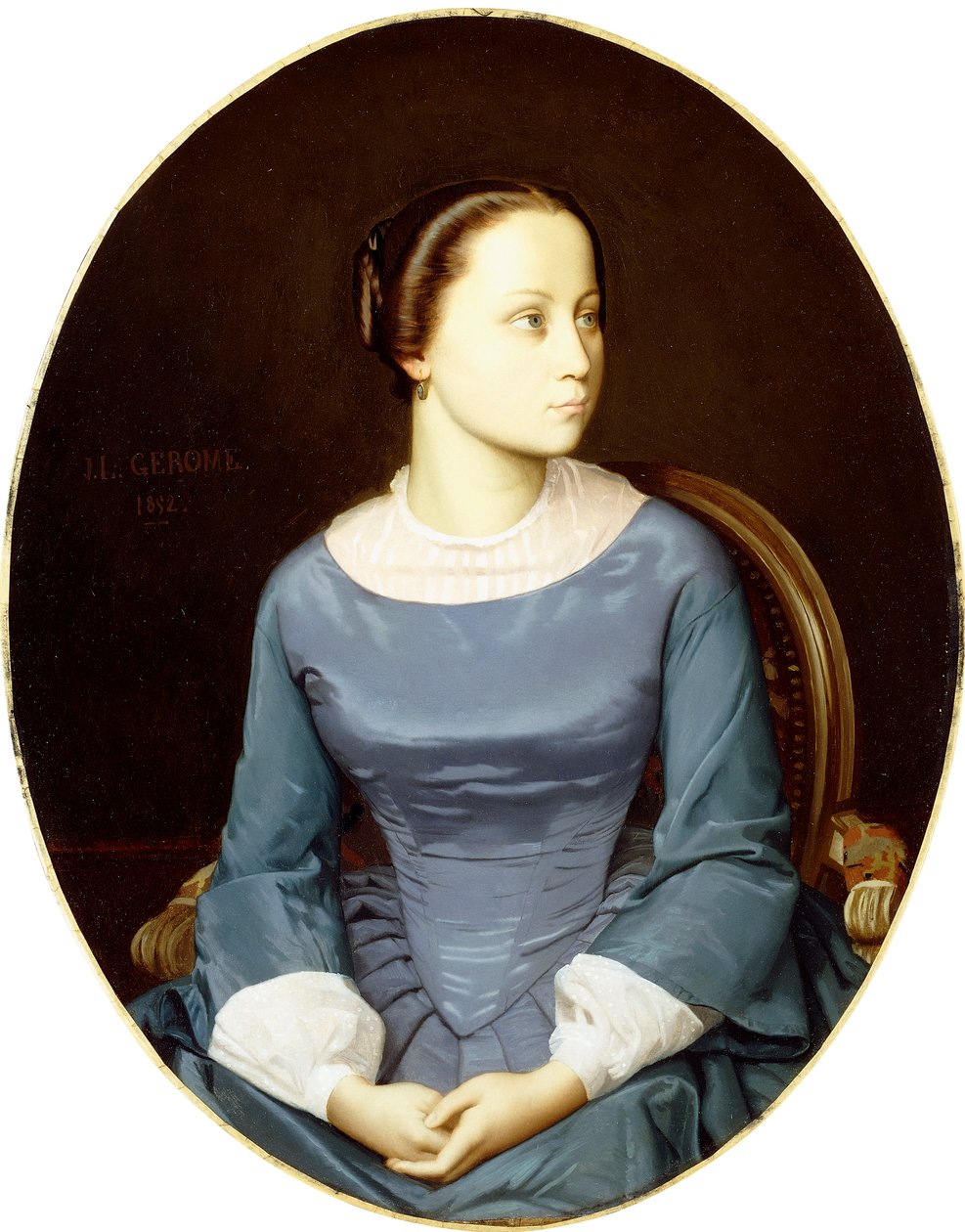 Ung kvinde i blåt, 1852 af Jean Leon Gerome