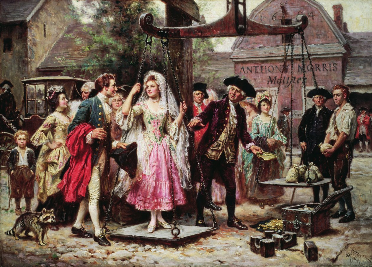 Hendes vægt i guld af Jean Leon Gerome Ferris