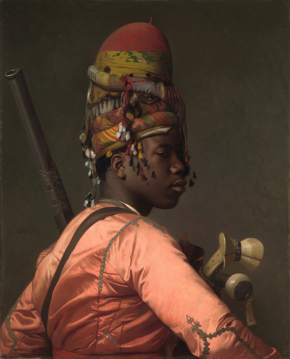 Sort Bashi-Bazouk af Jean Leon Gerome