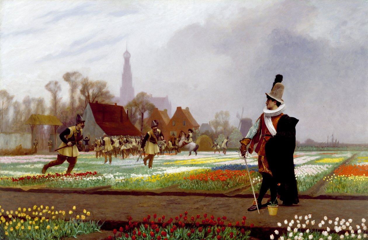 Tulipan-vanvid af Jean Leon Gerome