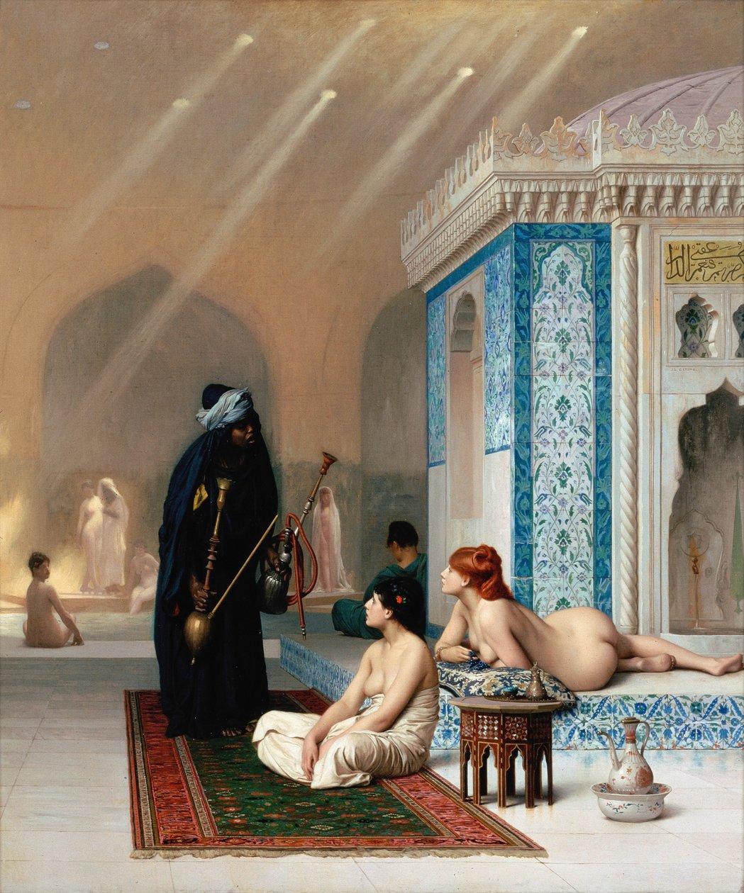 Pool i et harem af Jean Leon Gerome