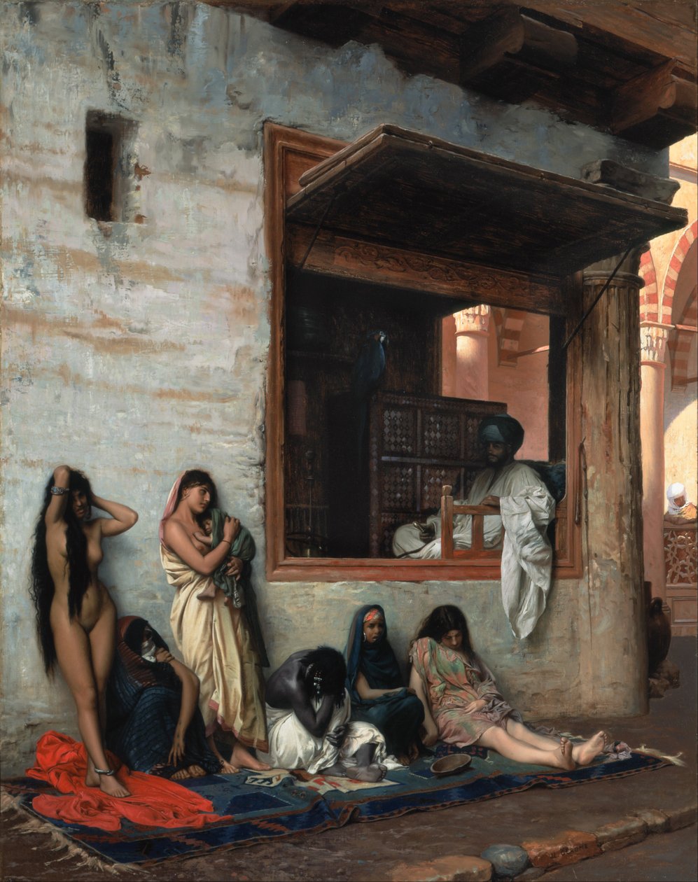 Slave -markedet af Jean Leon Gerome