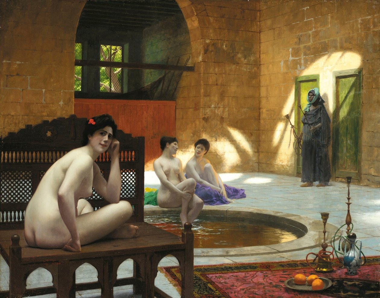 Kvinder ved badet af Jean Leon Gerome