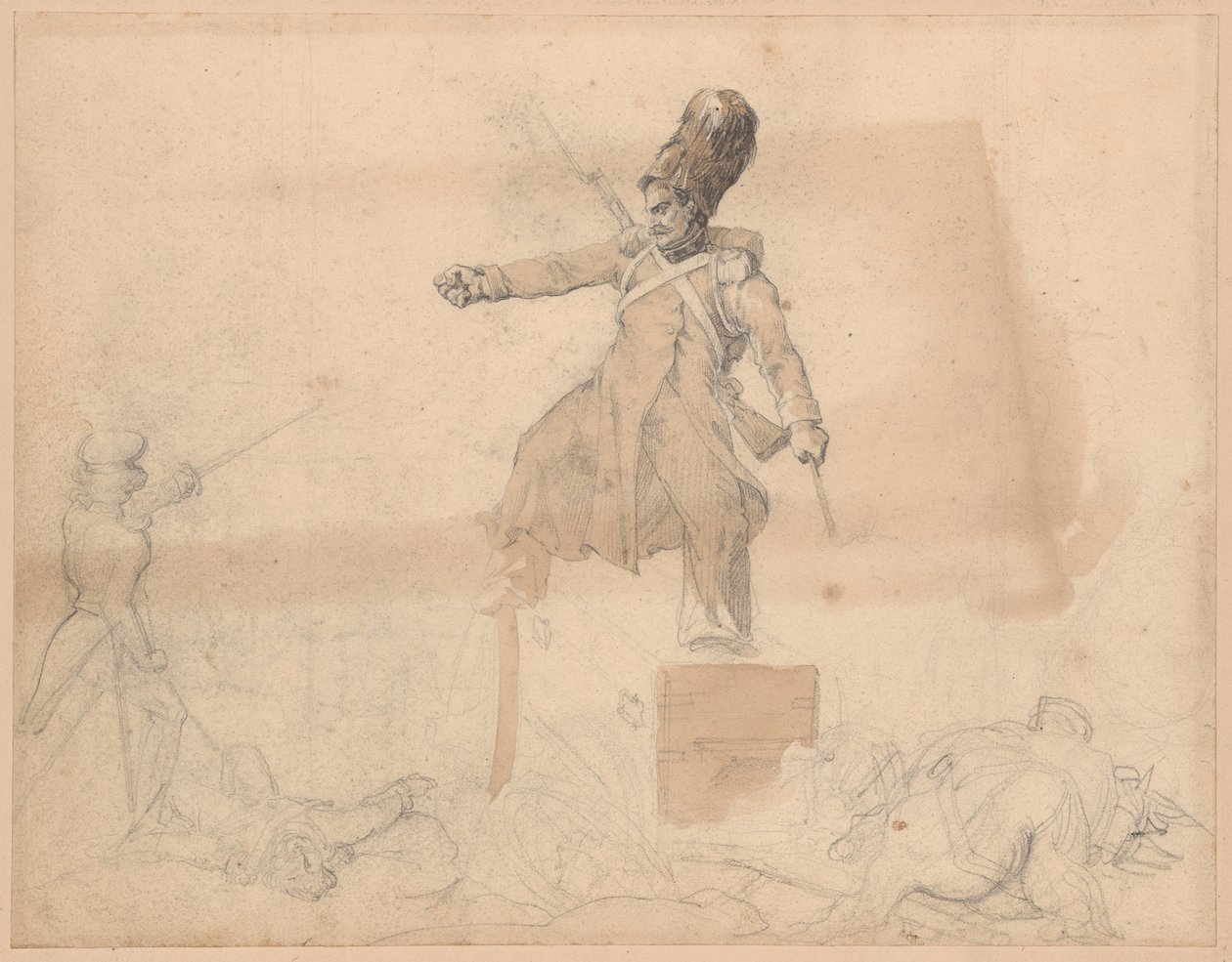Sænkekasse til artilleri af Jean Louis André Théodore Géricault