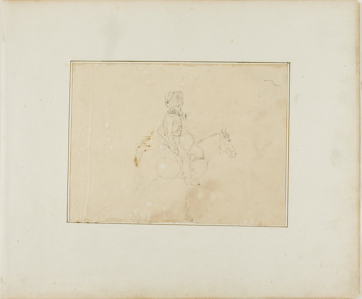 Jægersoldat til hest af Jean Louis André Théodore Géricault