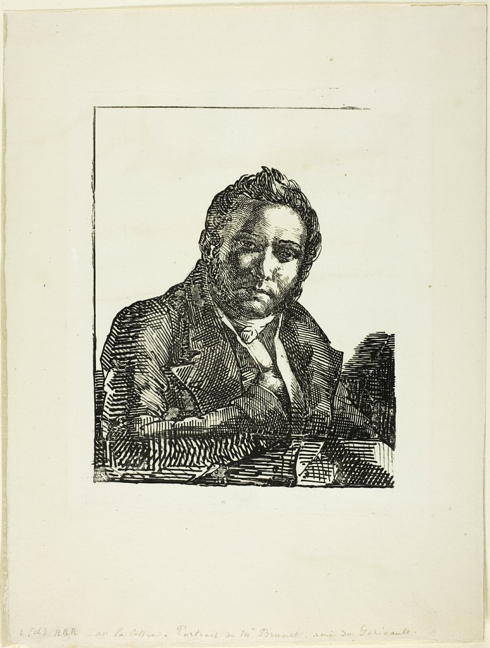 Portræt af Auguste Brunet af Jean Louis André Théodore Géricault