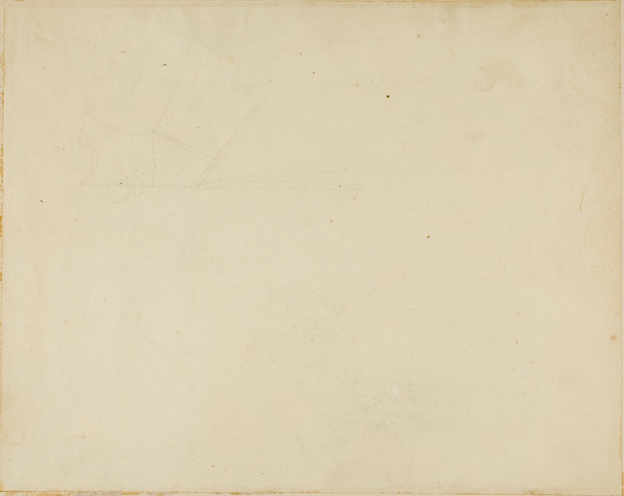 Skitse af landbrugsredskab af Jean Louis André Théodore Géricault