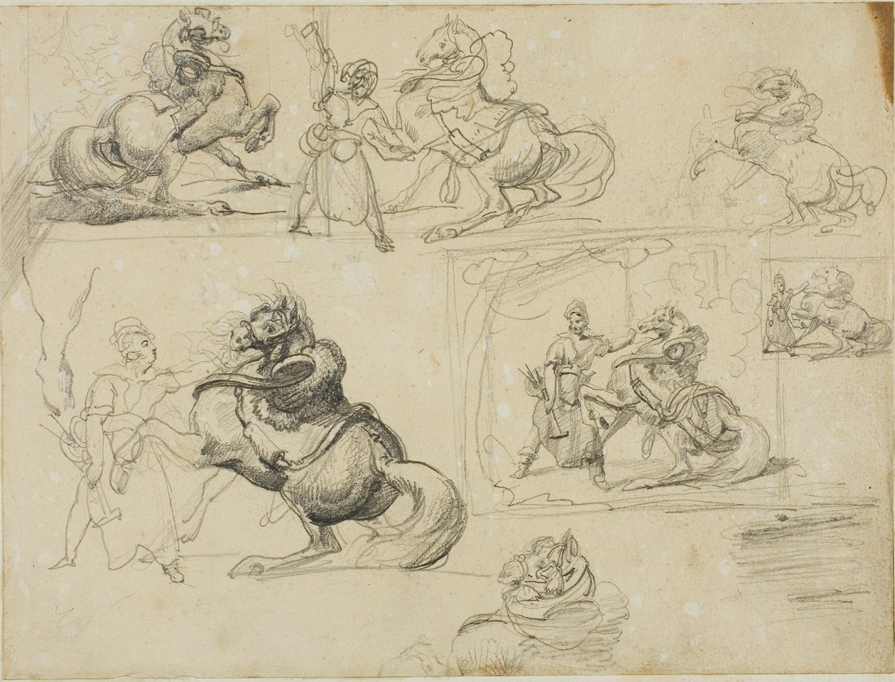 Studier af Jean Louis André Théodore Géricault